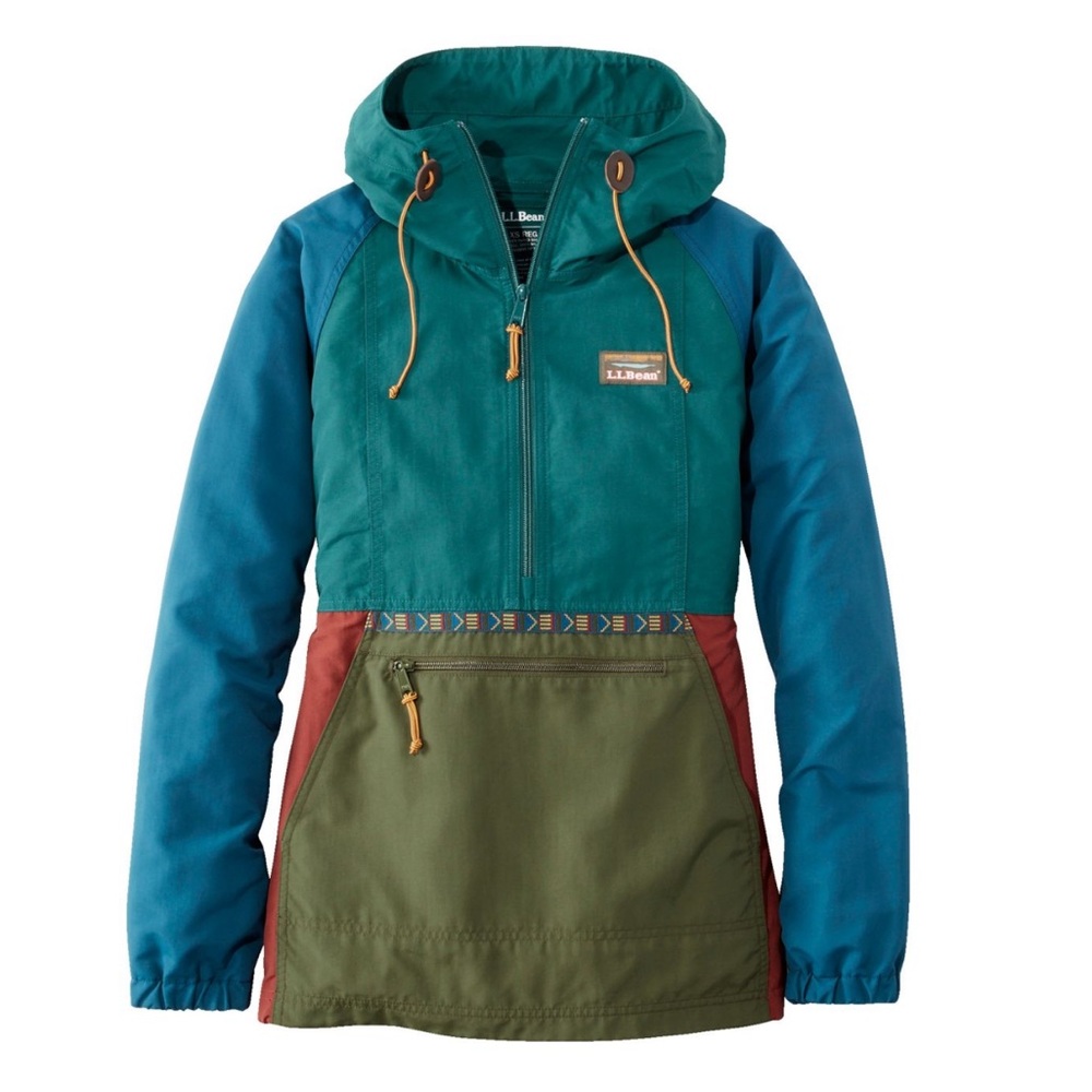 L.L. Bean Women's Mountain Classic Anorak, multi color